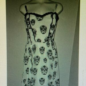 Royal Bones Daang Goodman Sugarskull Skull Dress Size Small Halloween READ AS IS